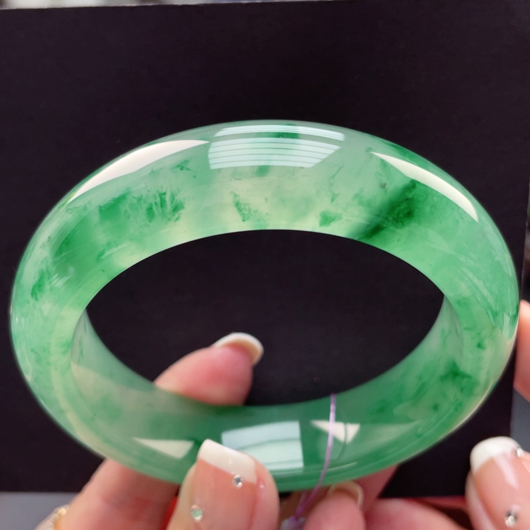 石英质玉手镯未镶嵌草*59-60圈