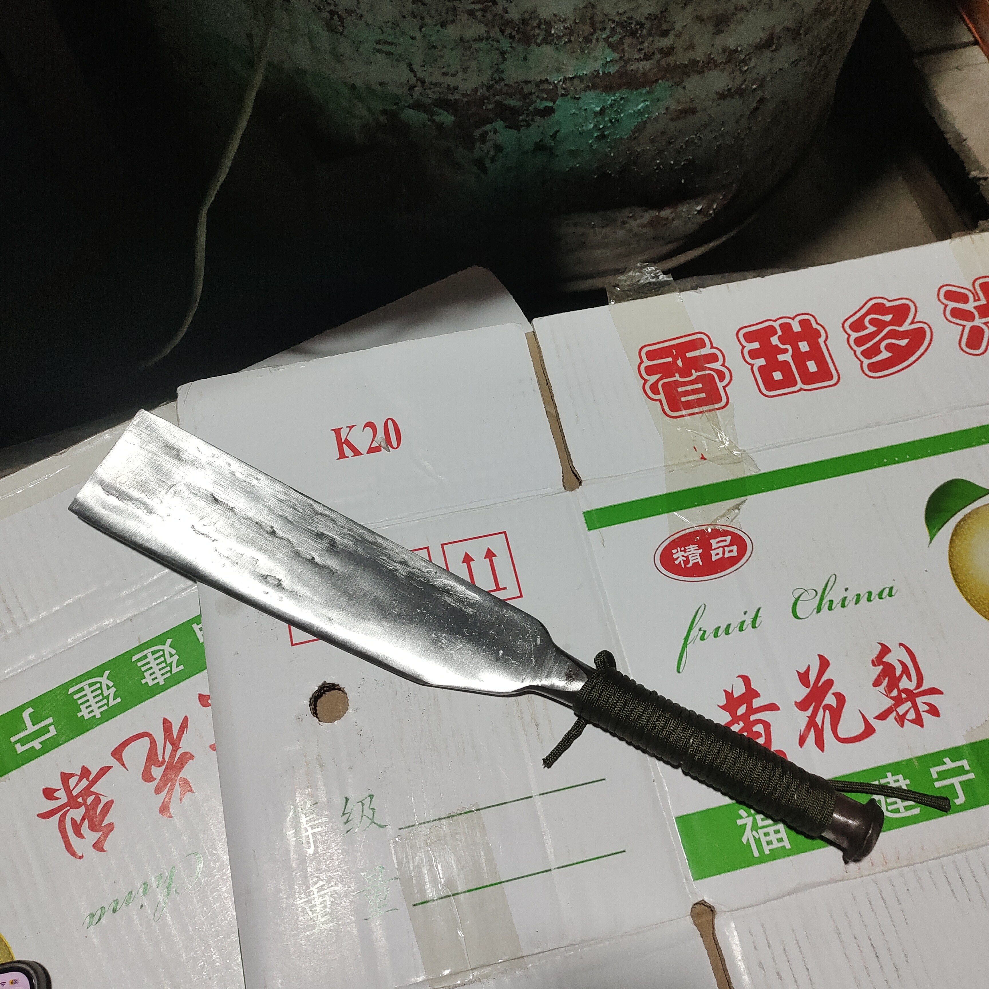 小号坦克插销锻打柴刀平头农具