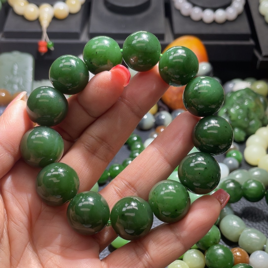 和田玉手串未镶嵌