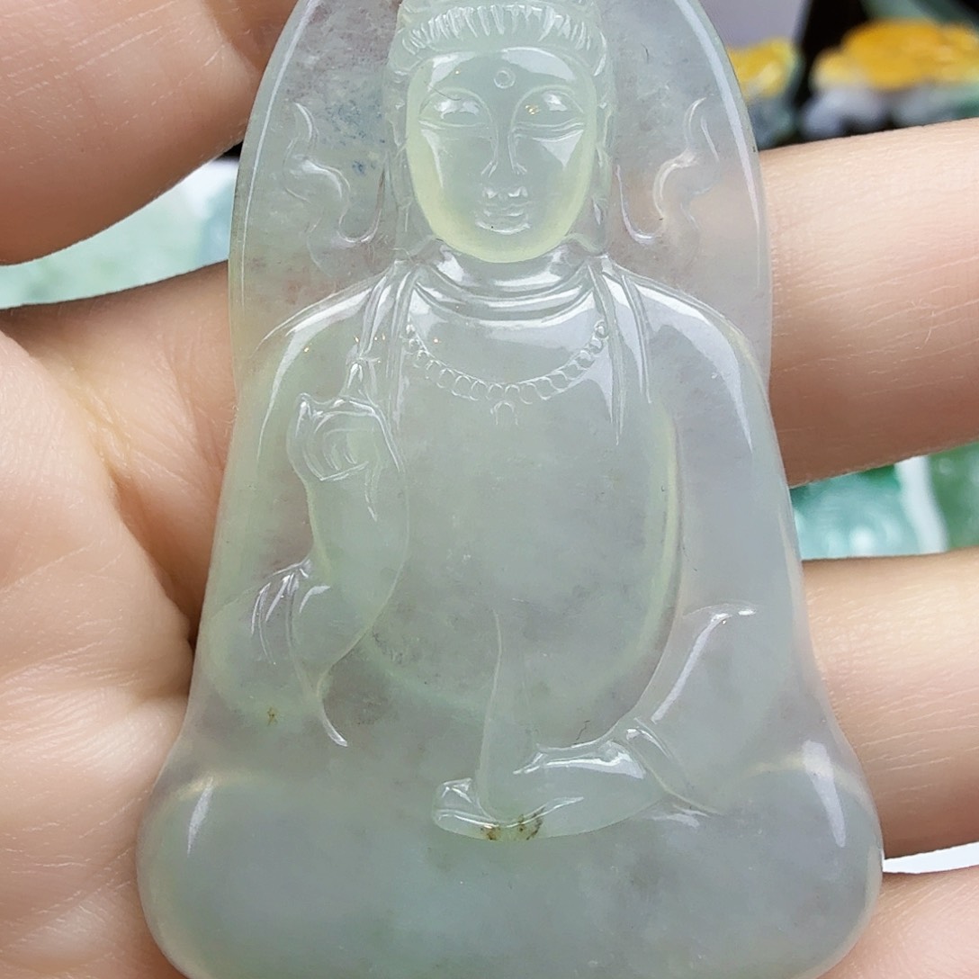 翡翠颈饰未镶嵌设***猫素衣