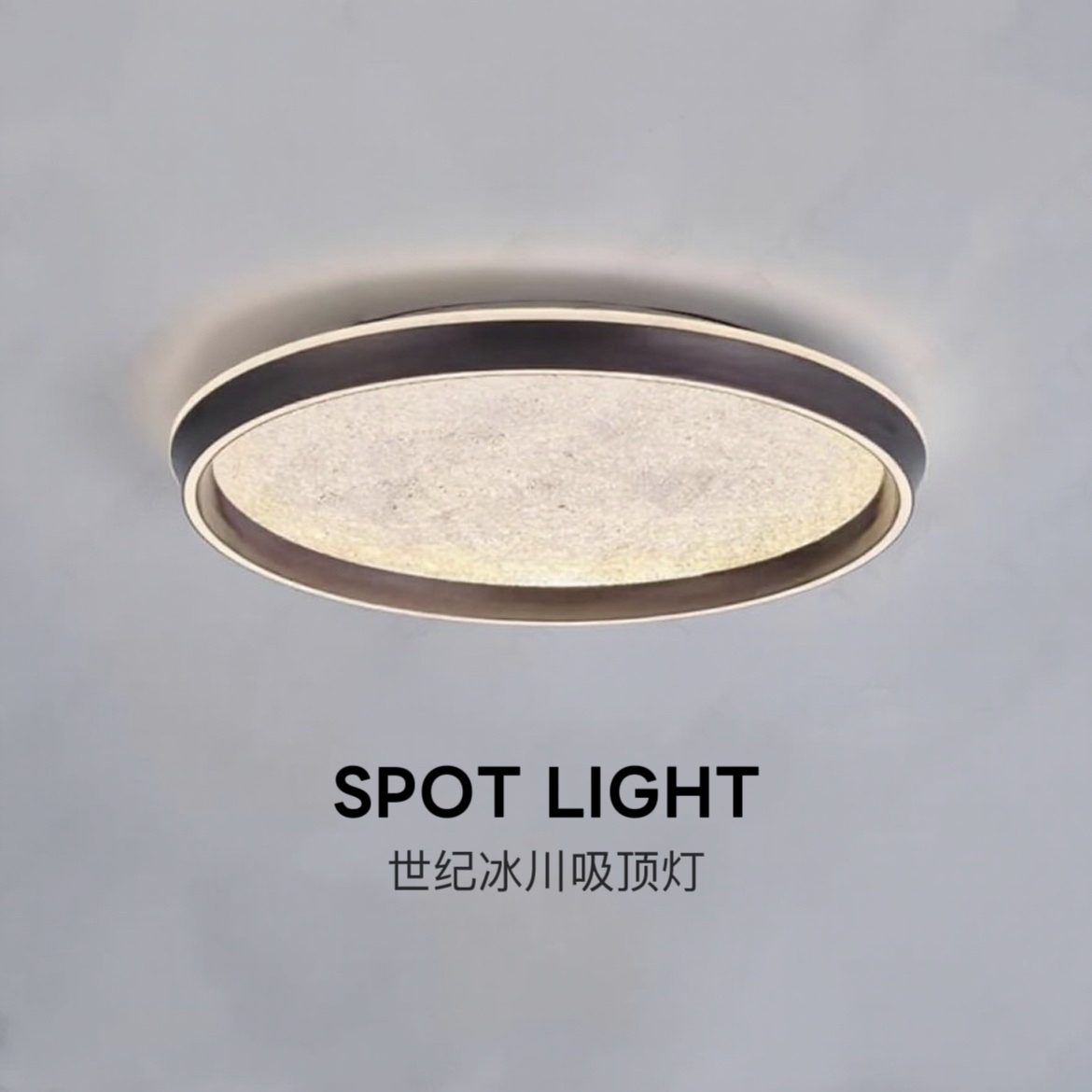 新款浮雕立体护眼专用卧室吸顶灯圆形大气灯饰中山灯具房间灯客厅