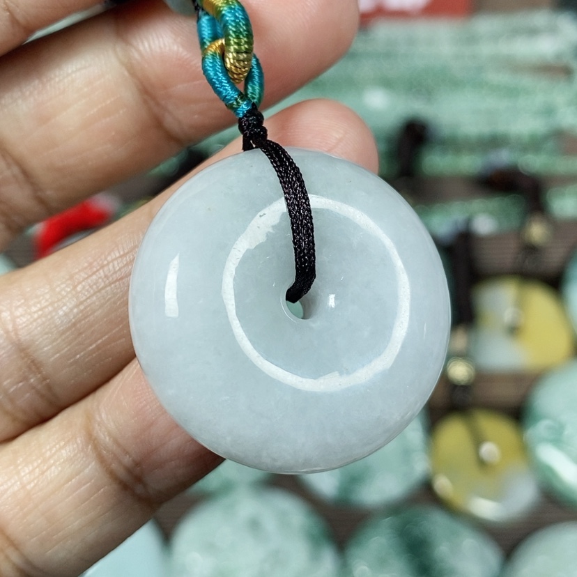 【闪购商品】翡翠颈饰未镶嵌玉吊坠翡翠玉算盘扣