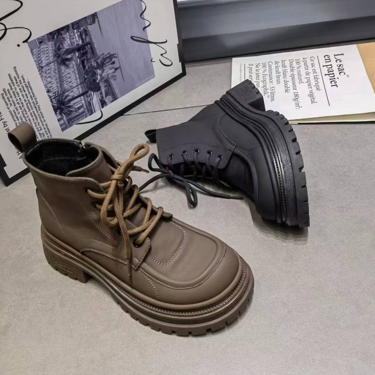 83295-5黑色大棉马丁靴