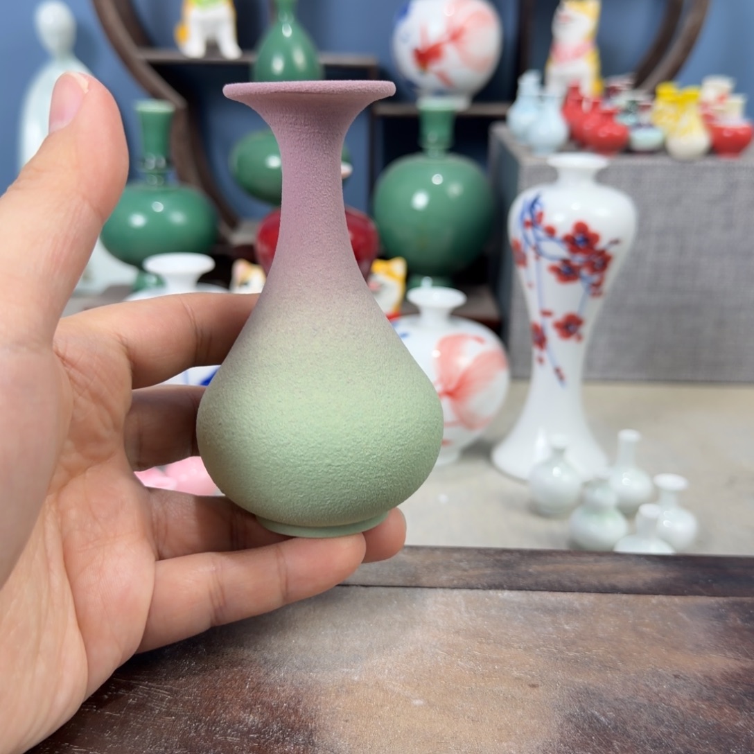 陶瓷手工小花器摆件