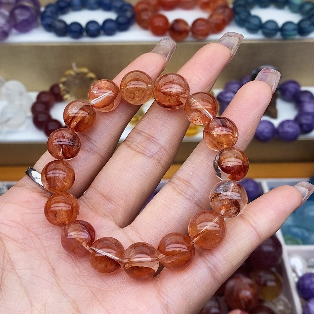 烟晶手链未镶嵌胶花