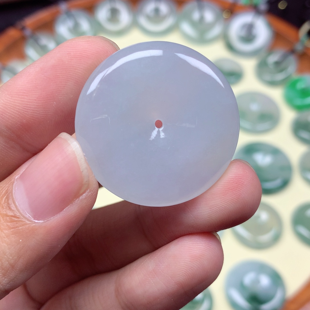 翡翠未镶嵌颈饰吊坠32.3/6mm