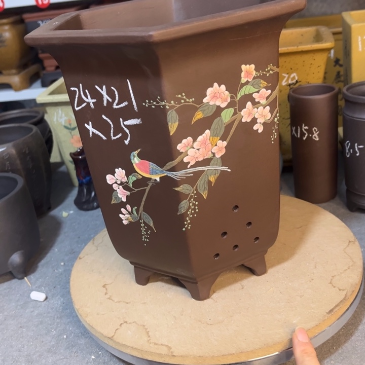 紫砂花盆紫砂花盆