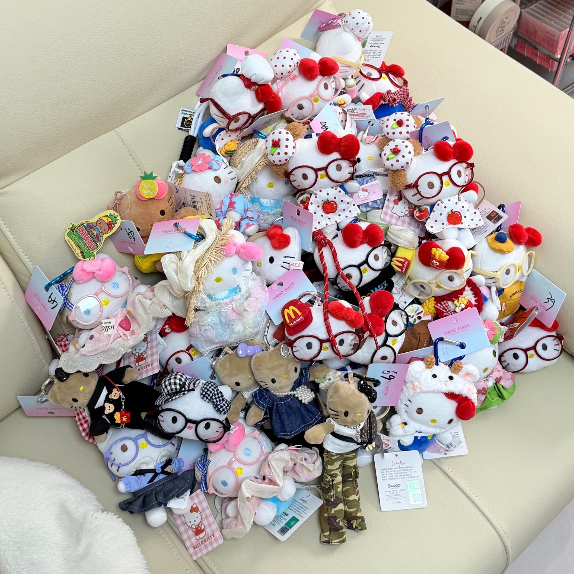 （雨静直播专享价）Hello Kitty毛绒挂件玩偶正版可爱 看好再下单