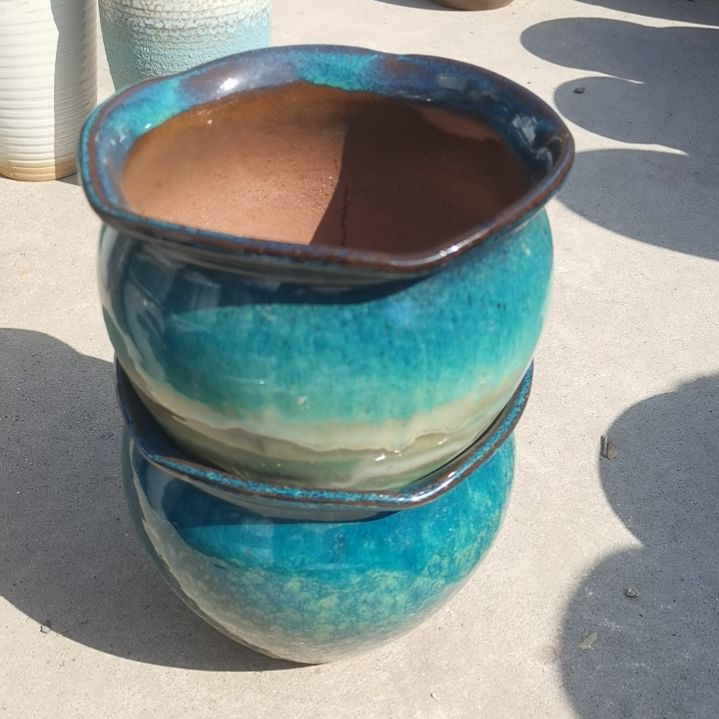 红陶口20高17“两个盆”