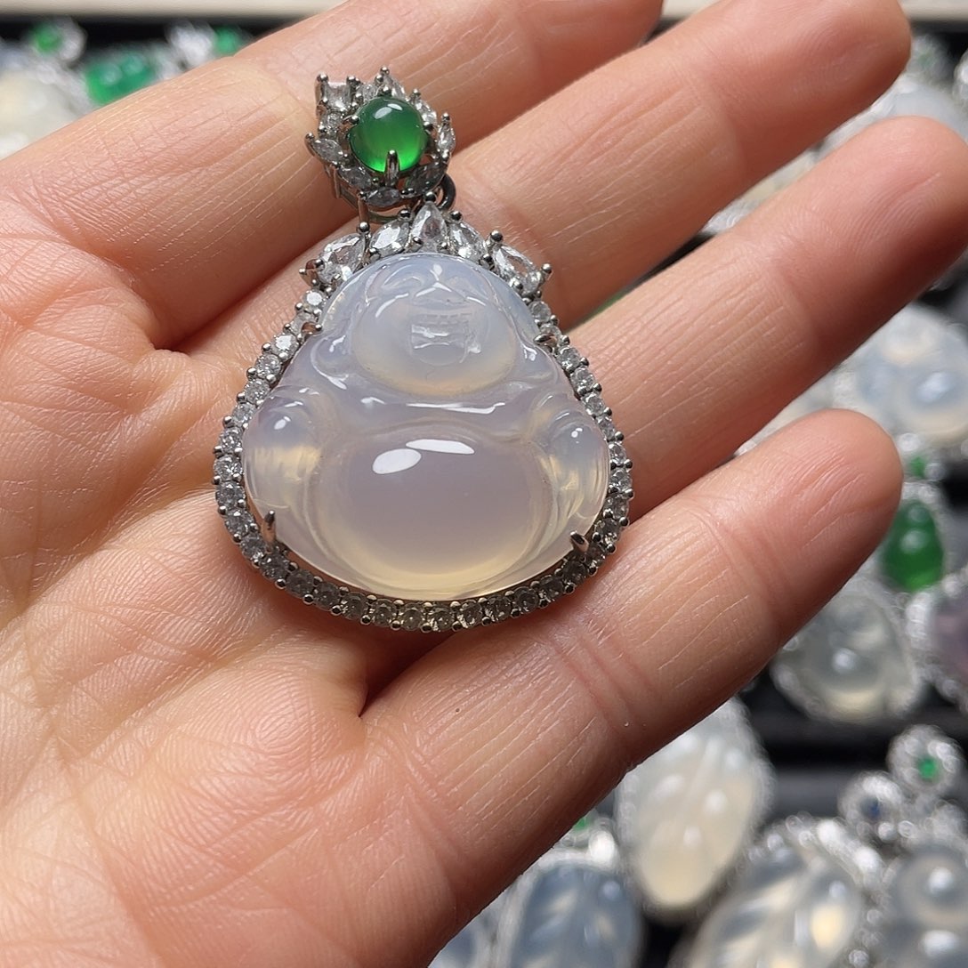 玛瑙/玉髓合金挂件