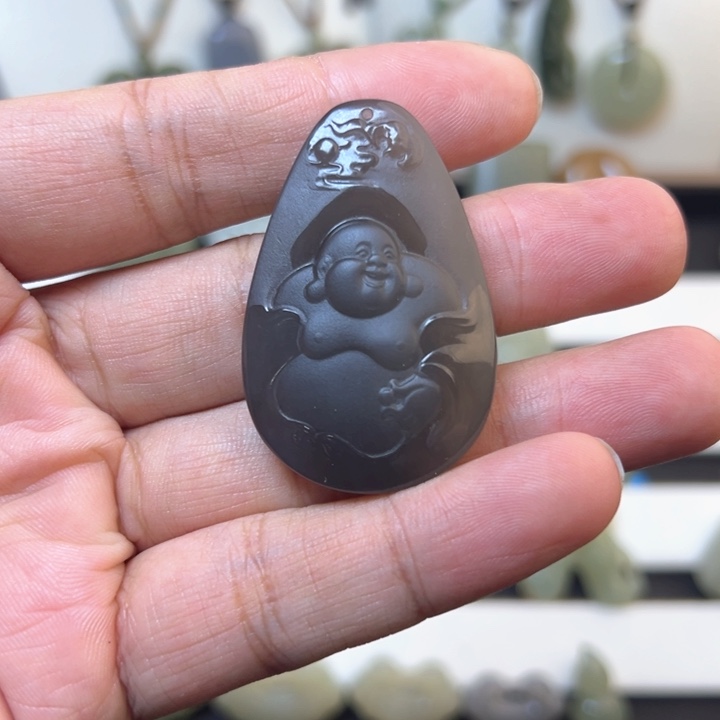 和田玉吊坠(不含链)未镶嵌666