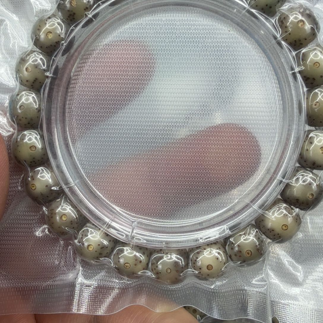 星月菩提手串86高端黑冰星月菩提单10
