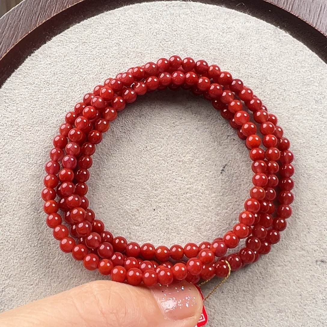 南红玛瑙南红多圈未镶嵌