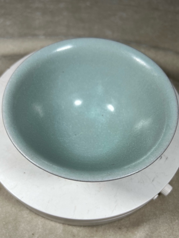 汝窑斗笠盏纯手工制作