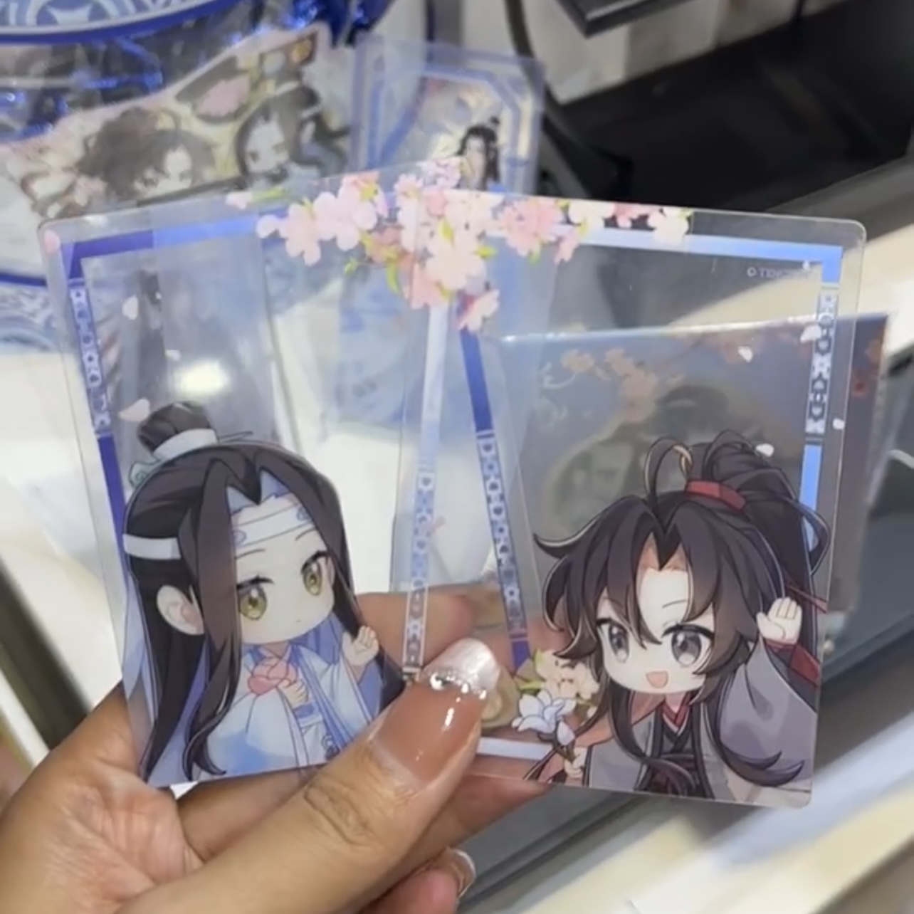 魔道祖师青韵花影系列动漫自制周边创意吧唧立牌高颜值同人谷子