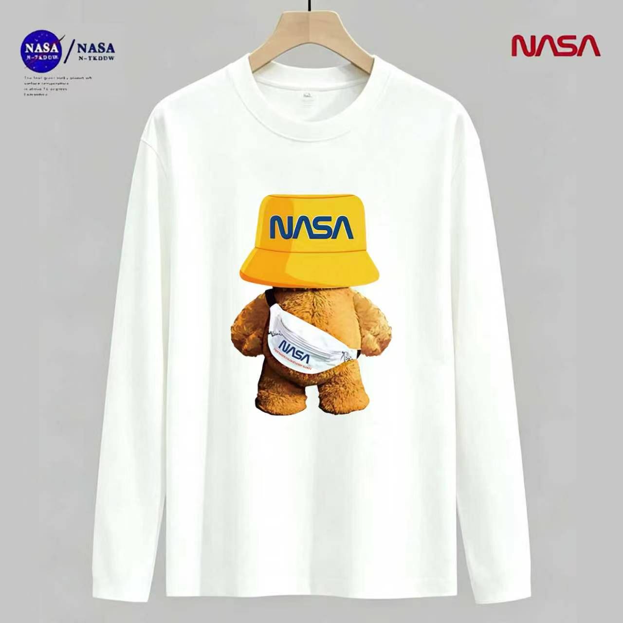 NASA联名秋衣微宽松秋冬时尚男女同款情侣休闲百搭长袖