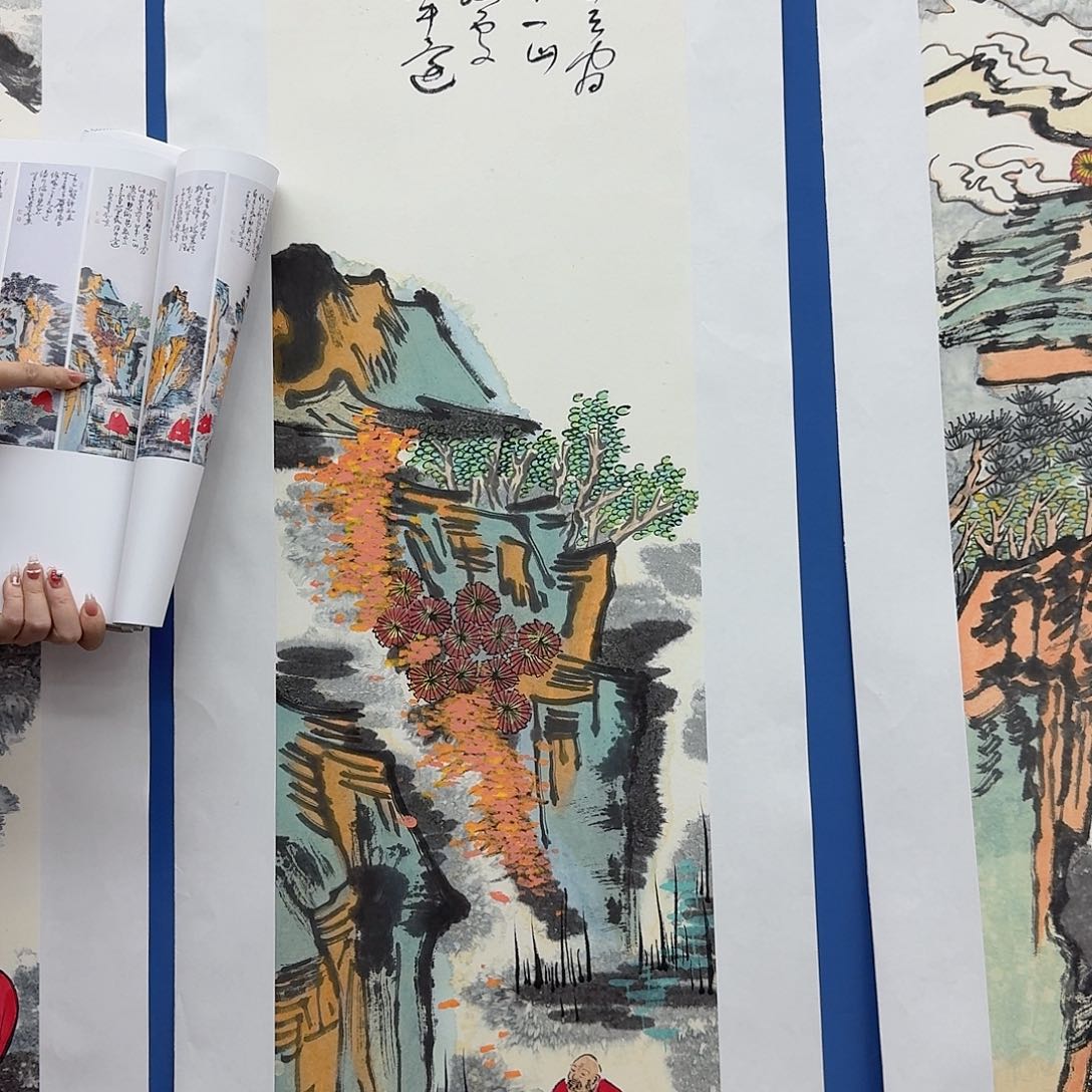 国画多次参加国内外大型