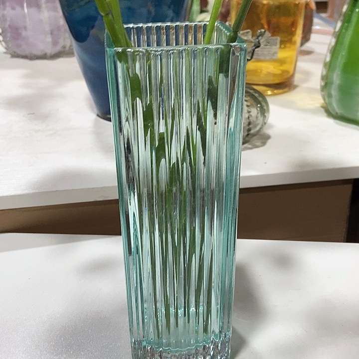 琉璃琉璃花瓶高22口7