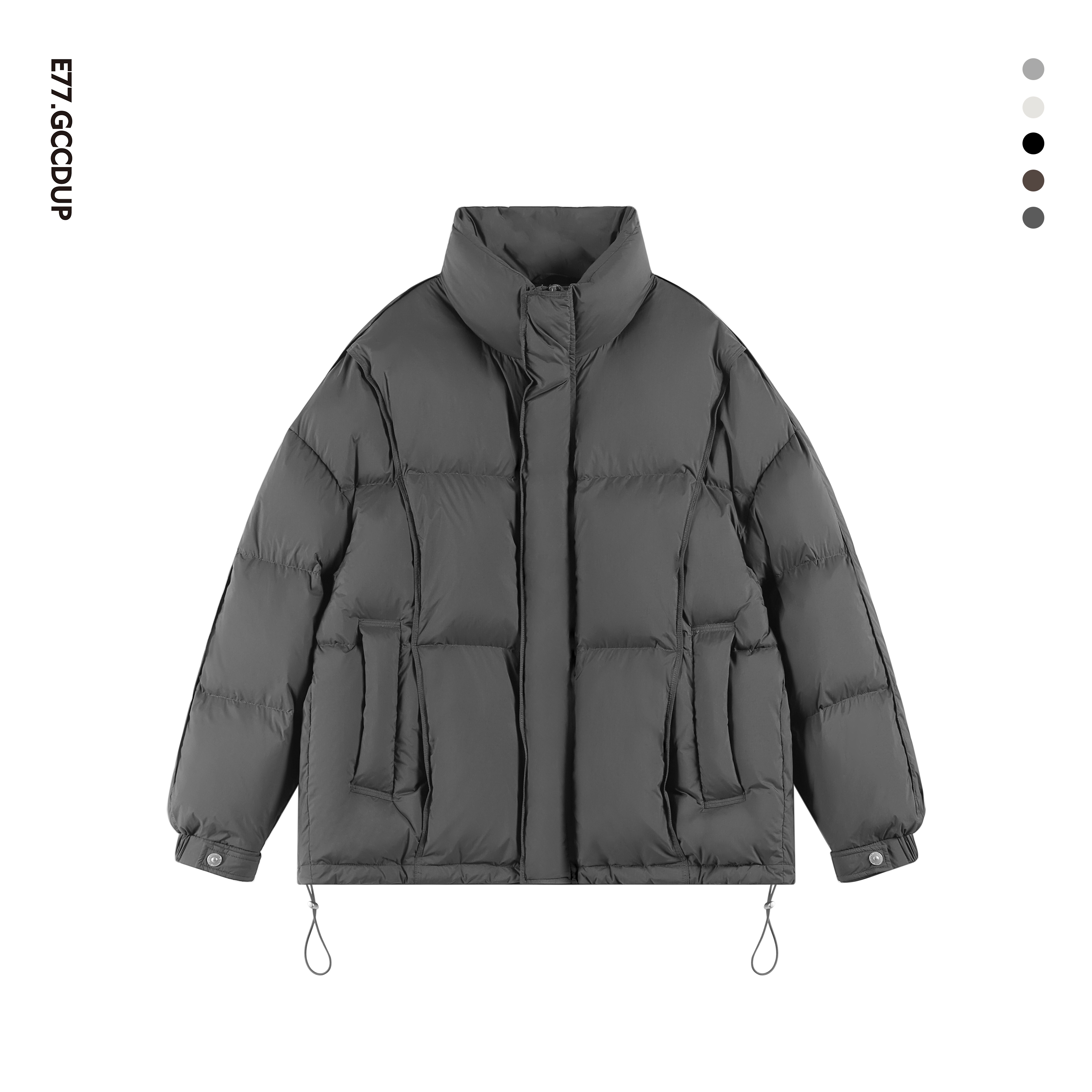 GCCDUPE77『恒暖舱』云朵泡芙轻量化90白鸭绒冬季立领面包羽绒服