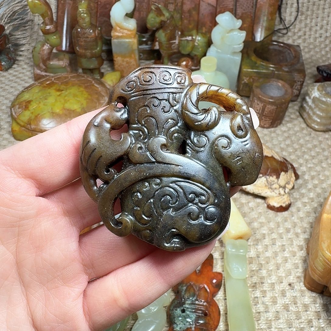 白玉菩提吊坠挂件