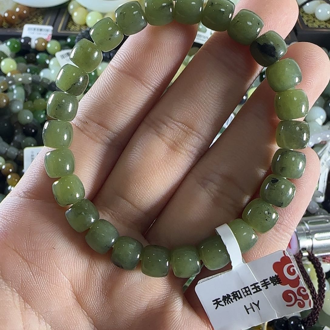 和田玉手链未镶嵌219