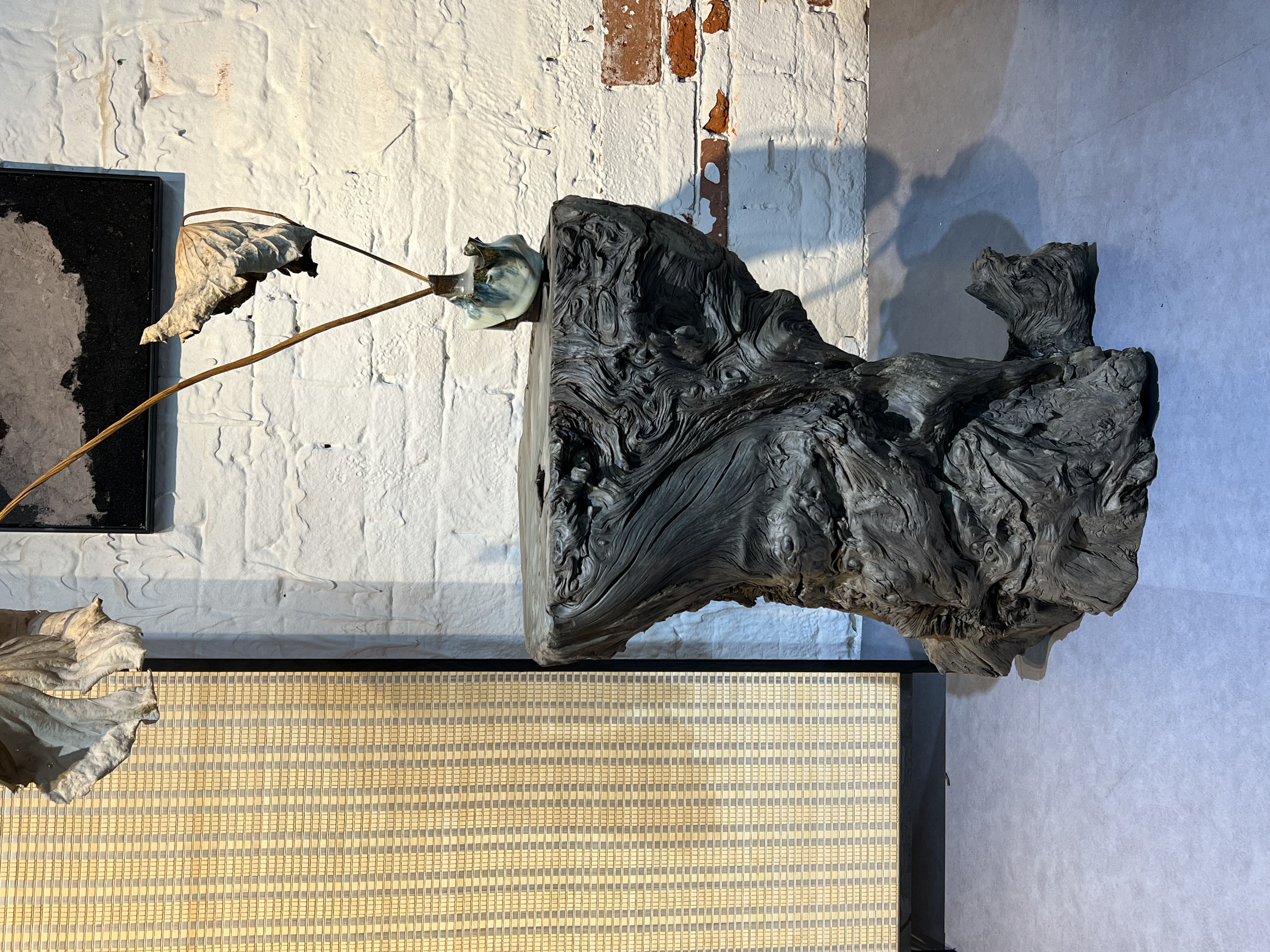 青冈乌木花几墩花架 侘寂风树桩花几 创意客厅花器盆栽摆件底座