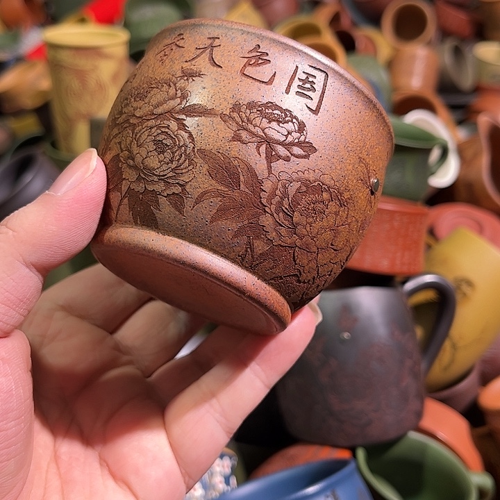 紫砂茶杯全手工紫砂主人杯