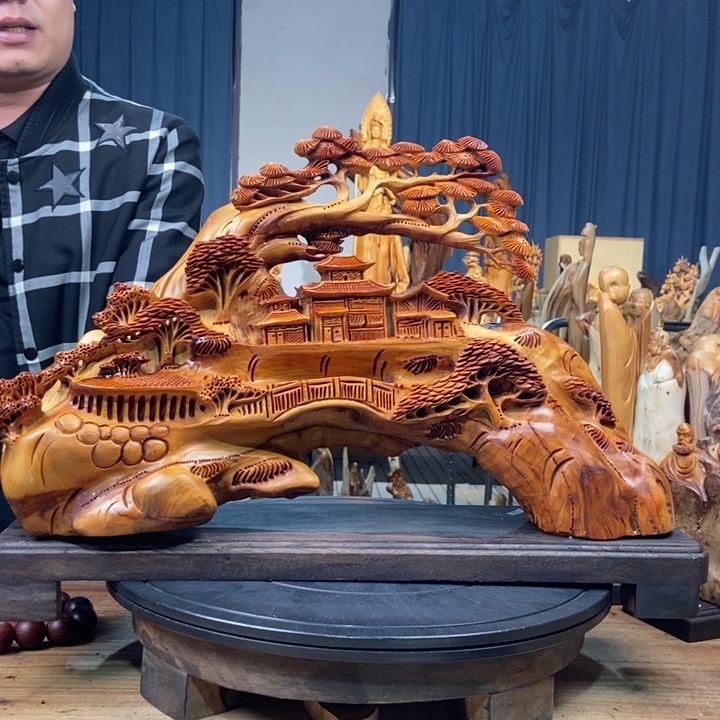 柏木（崖柏）山水倒流香送两盒香