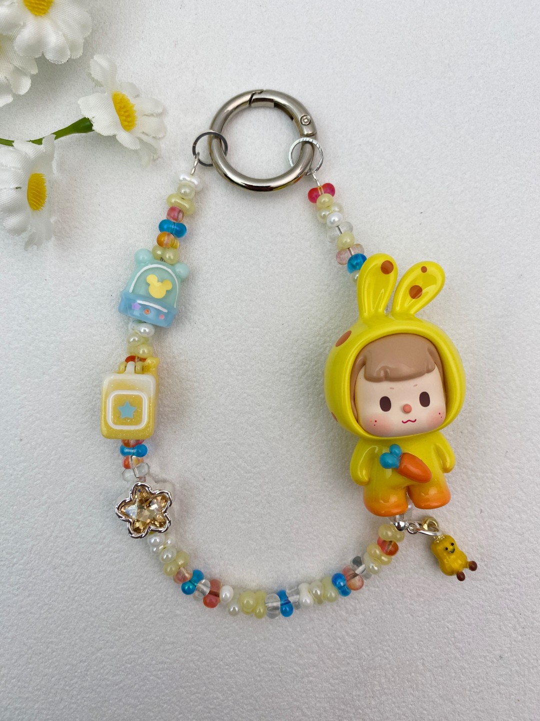 A003不二【芝士】diy原创手机链进口米珠百搭可作包挂手机钥匙扣