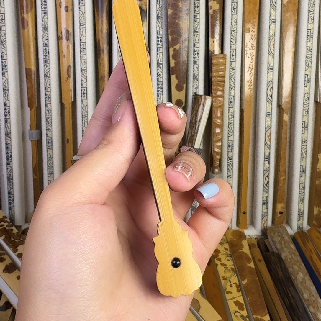 扇子周健制新料玉竹倒开肩包袱头