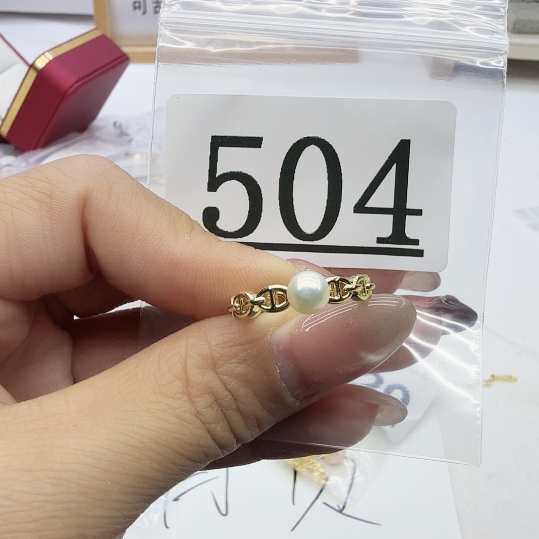 珠宝奇石淡水珍珠合金504