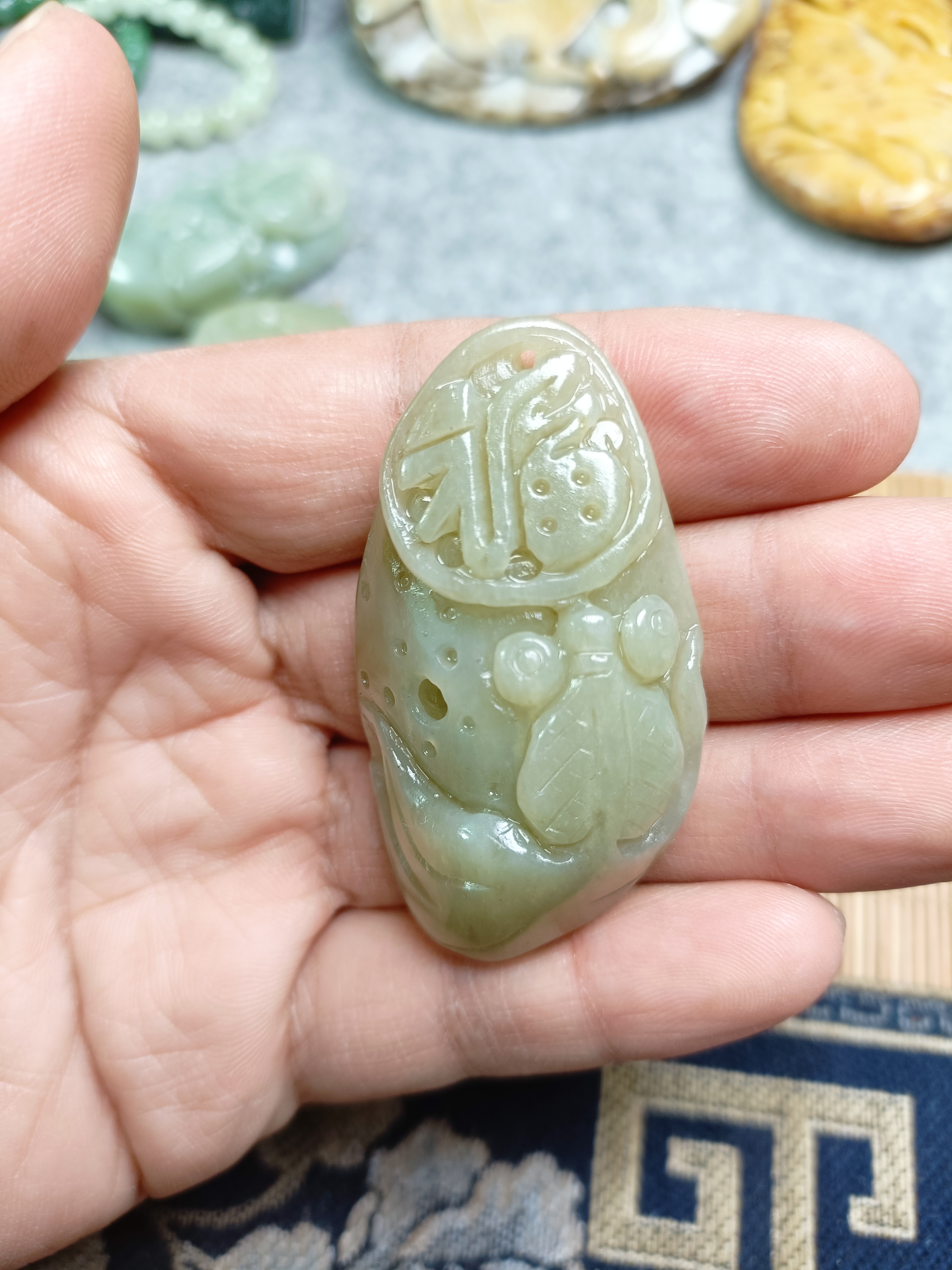 和田玉连年有余鱼福