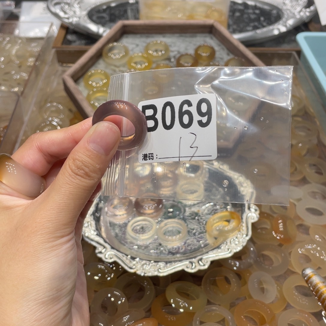 玛瑙/玉髓未镶嵌戒指069