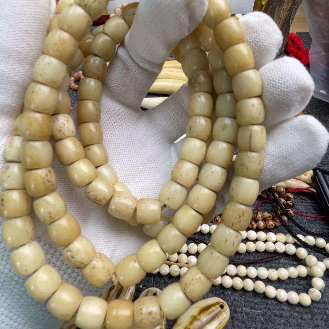 四***少骆驼牙吊坠108链子