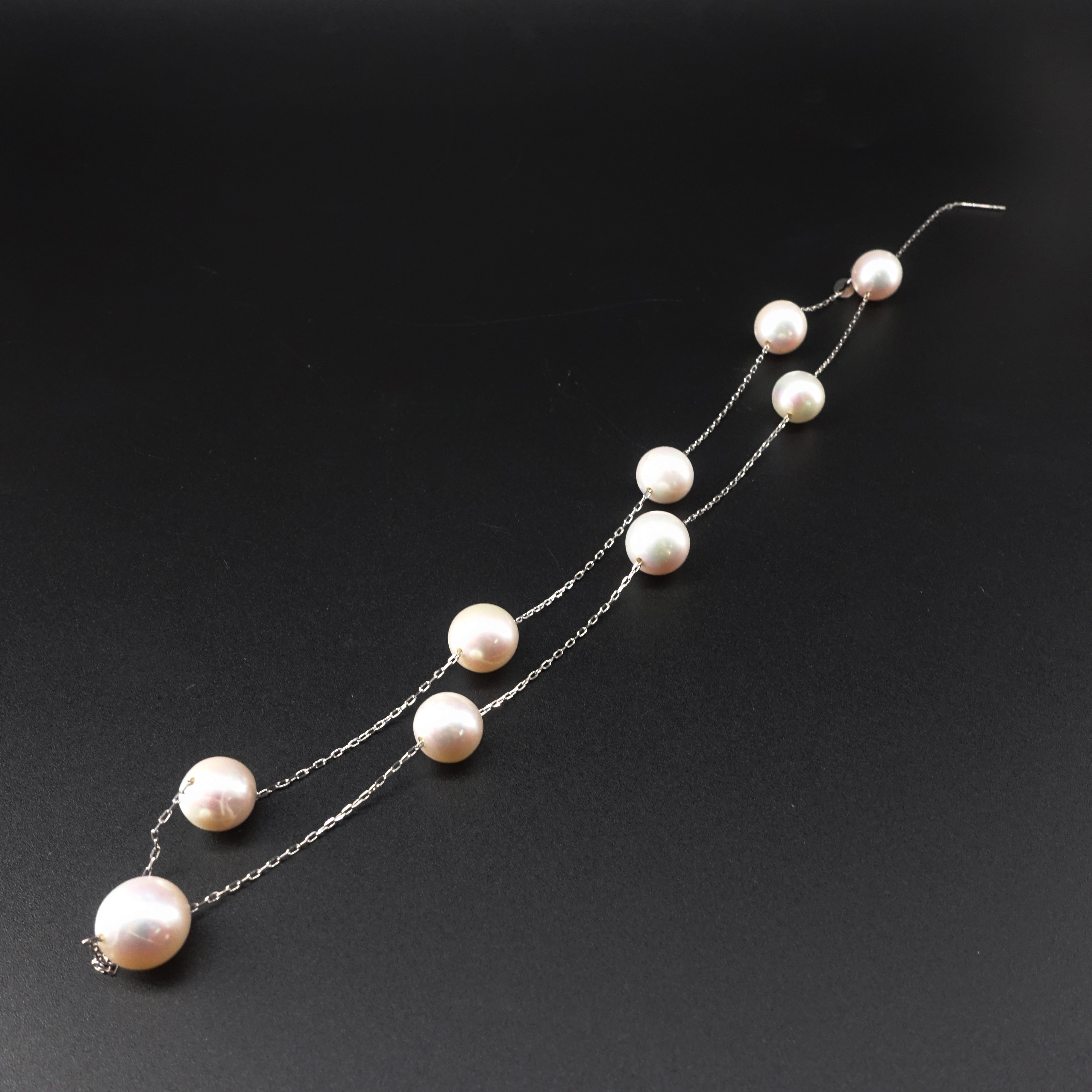 JUSTARRY【孤品秒杀】S925银天然淡水珍珠设计款锁骨项链时尚百搭