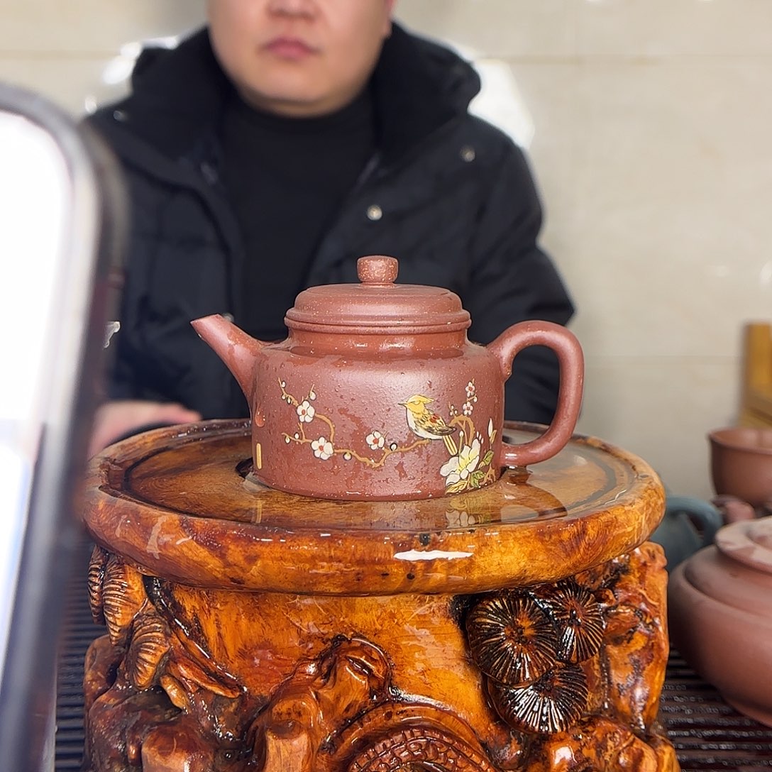 紫砂茶壶韩佳豪老师。220c c