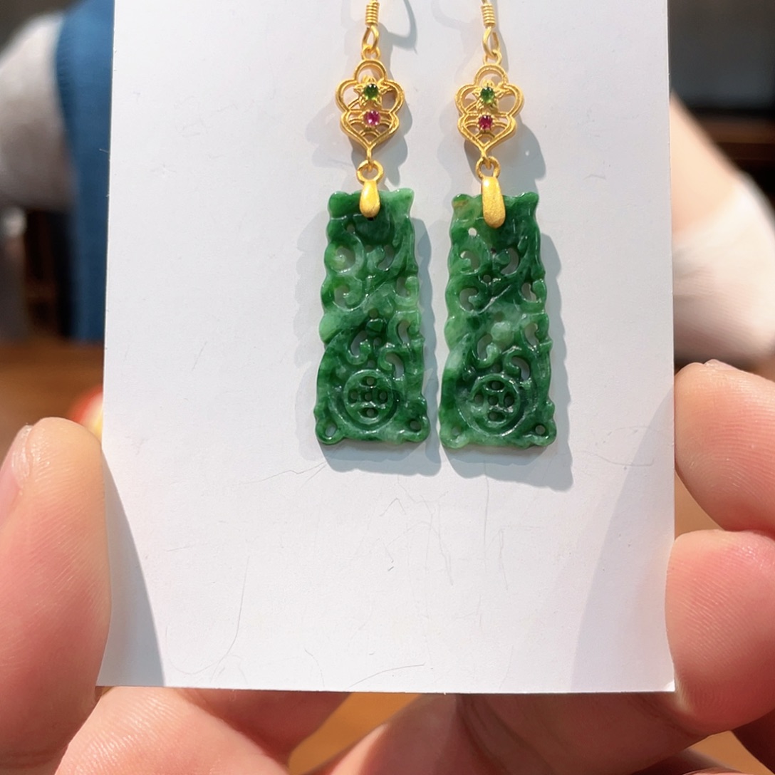 锦纶铁合金耳坠耳饰