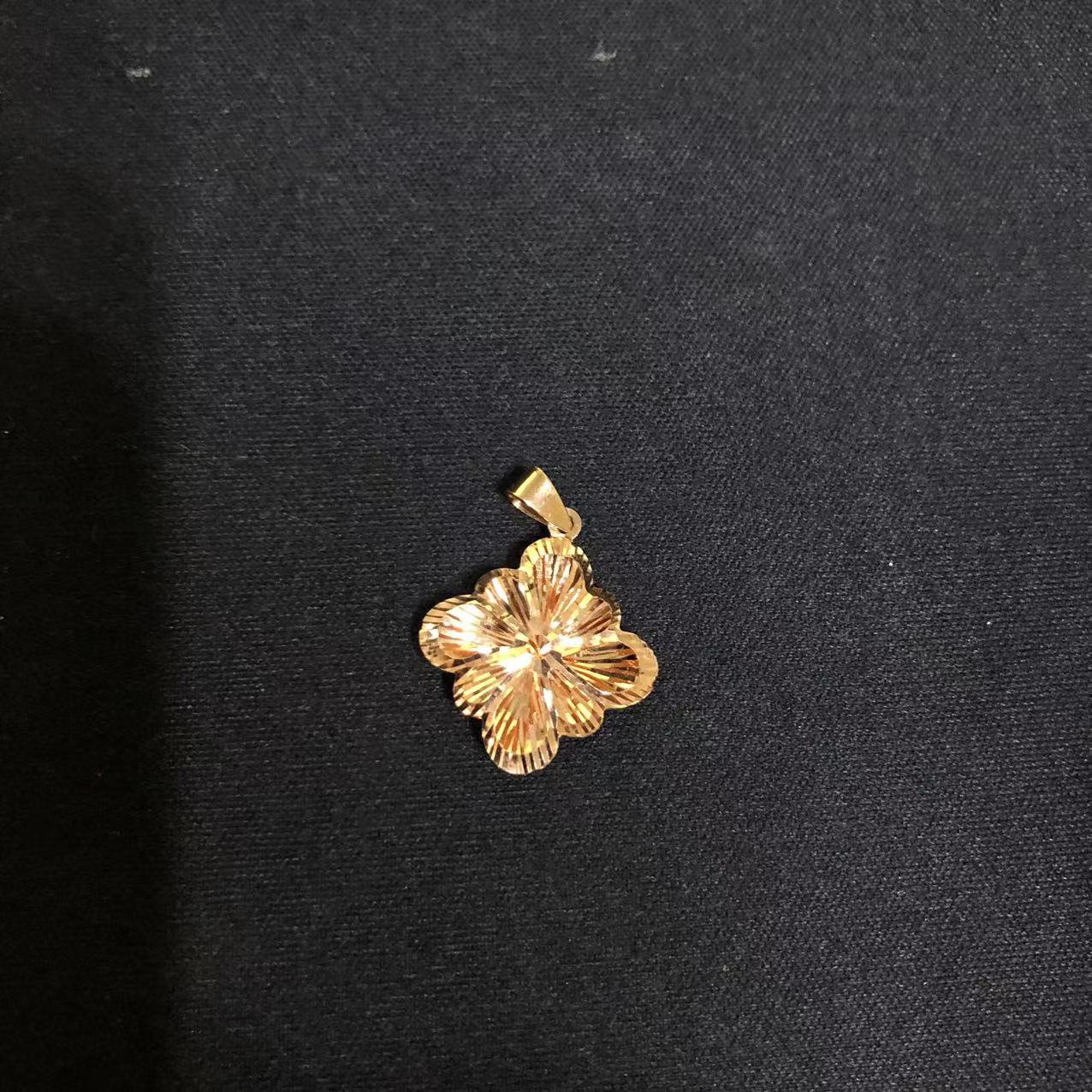 14k玫瑰金精致吊坠