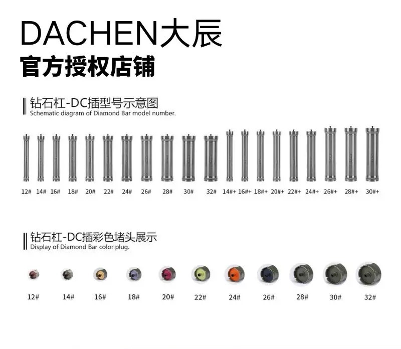 DC大辰钻石单孔热烫杠 24V防水卷杠