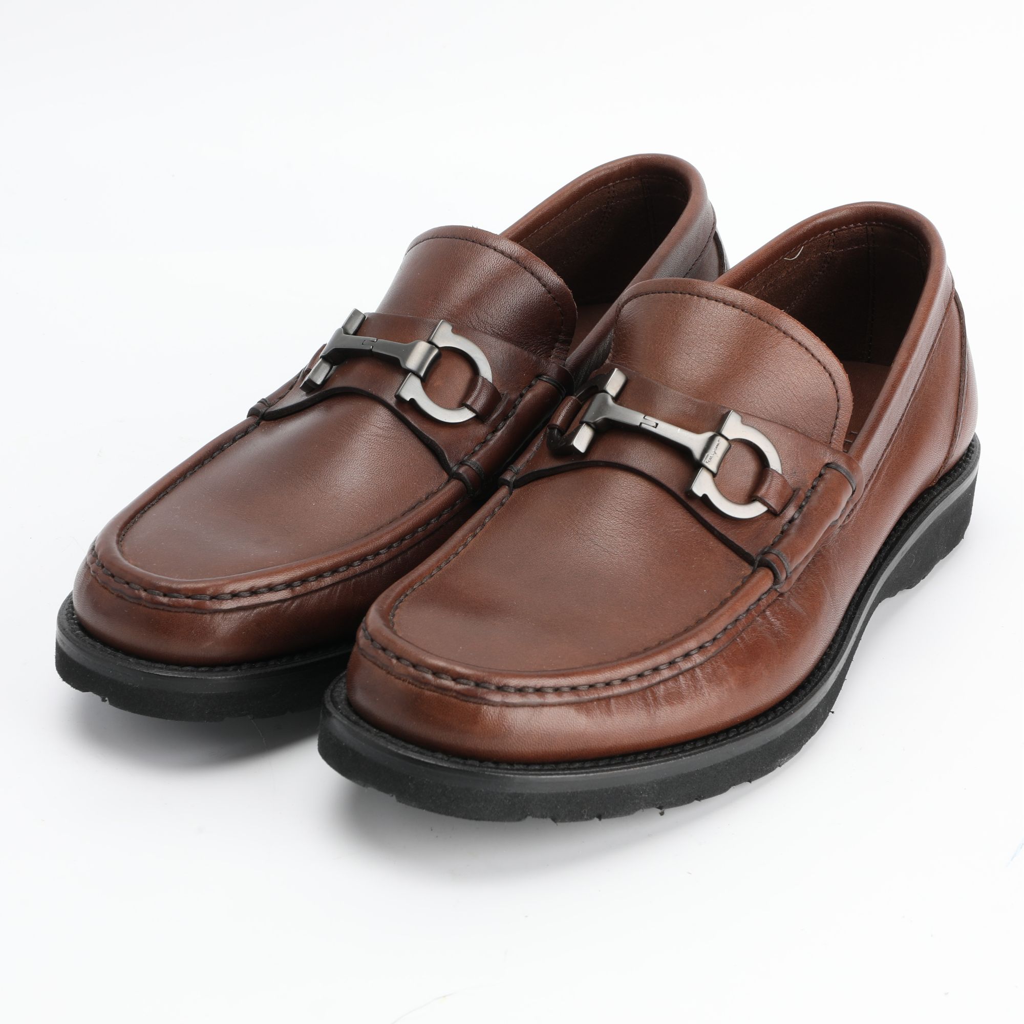  FERRAGAMO/菲拉格慕 男士马衔扣真皮皮鞋PUEBL00590617