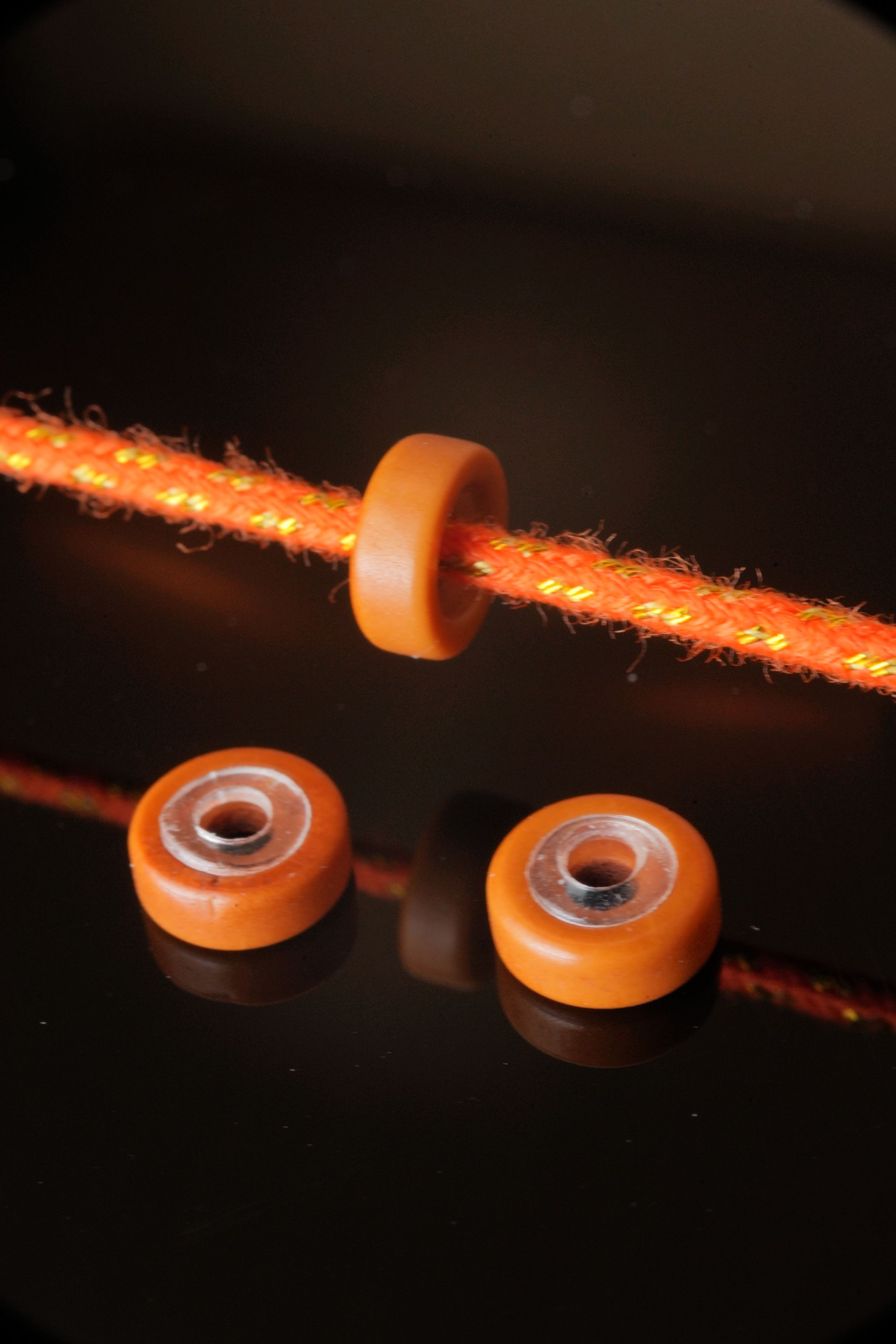 宇欣出品橄榄核夹心隔片垫片15套外径6孔道2厚度2不伤核坚固耐用