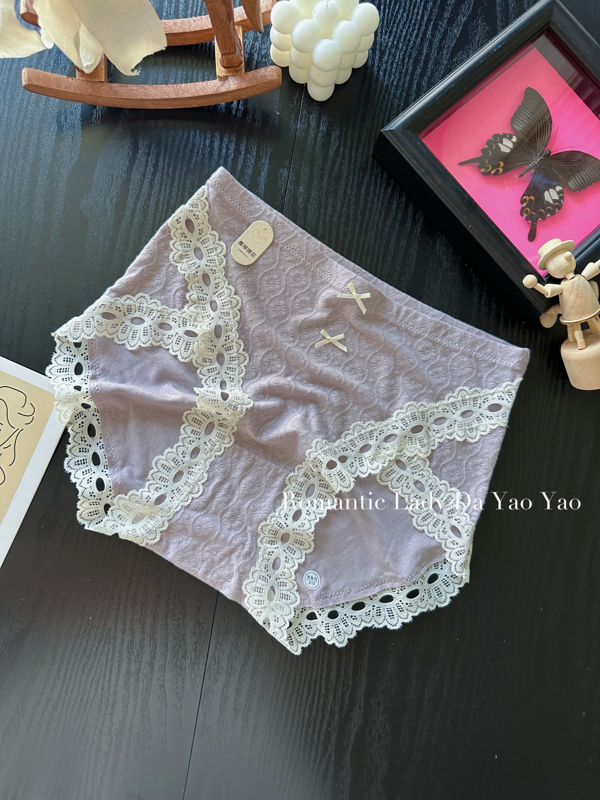 【觅小主】软~到不行女士中高腰舒适透气轻薄镂空内裤