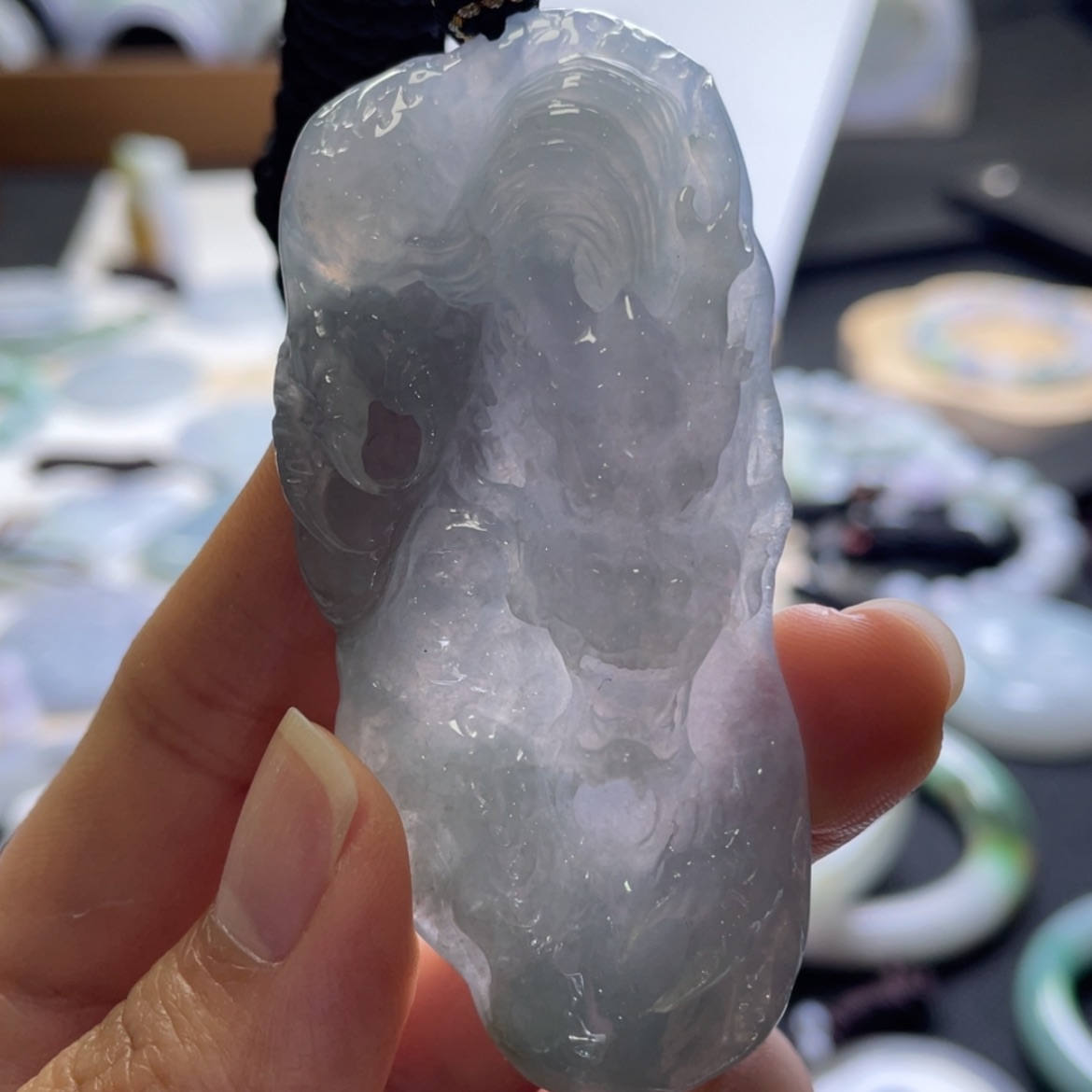 【闪购商品】翡翠颈饰未镶嵌龙牌