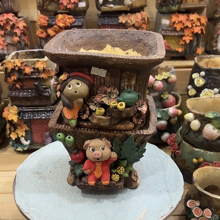 徐***吉嘻哈微瑕多肉花盆百搭