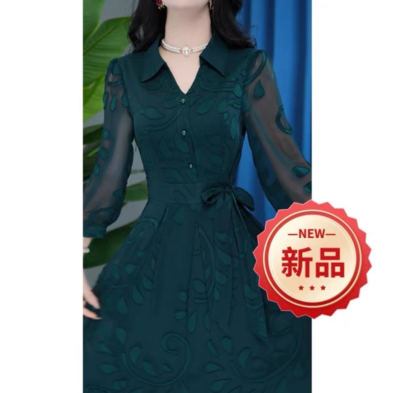 2025春季新款高级感通勤高端法式气质连衣裙1263