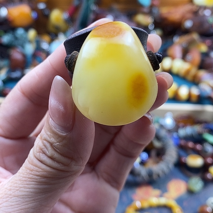 蜜蜡未镶嵌戒指戒指