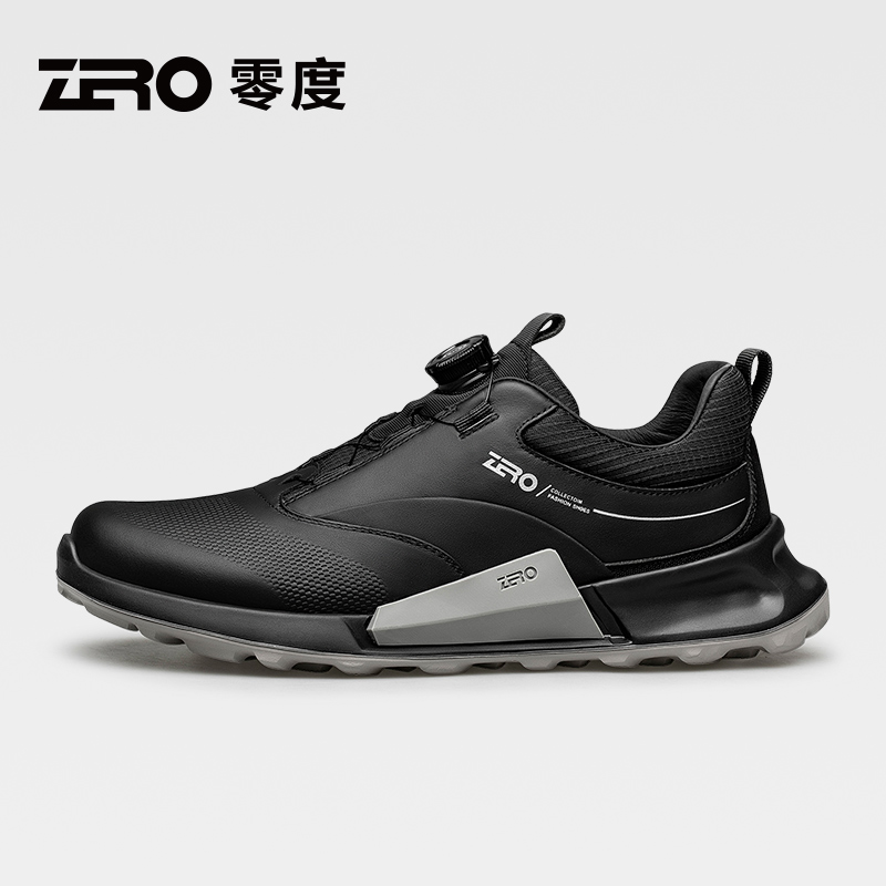 Zero/零度尚品新款男士休闲运动轻便厚底户外潮鞋舒适透气旋钮扣