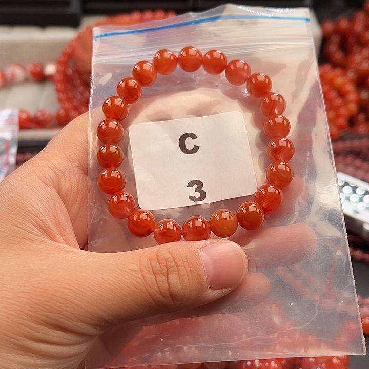南红玛瑙未镶嵌多样性发货默认微瑕称重8mm