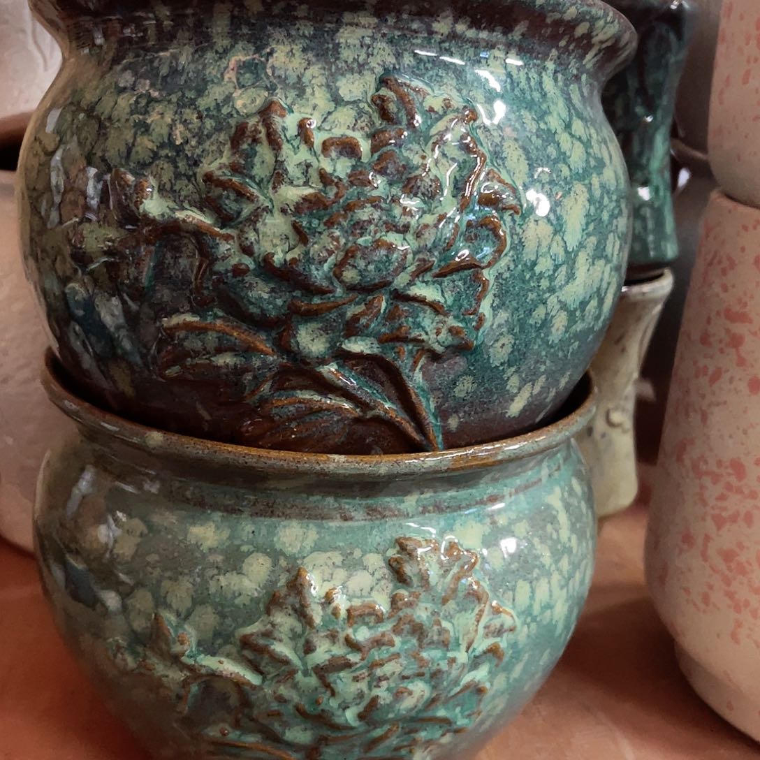 紫砂花盆高度15口径20