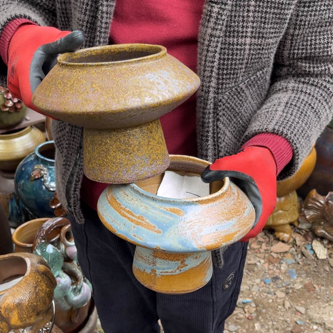 红陶高16口13有孔